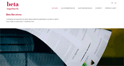 Desktop Screenshot of betaimprimerie.com